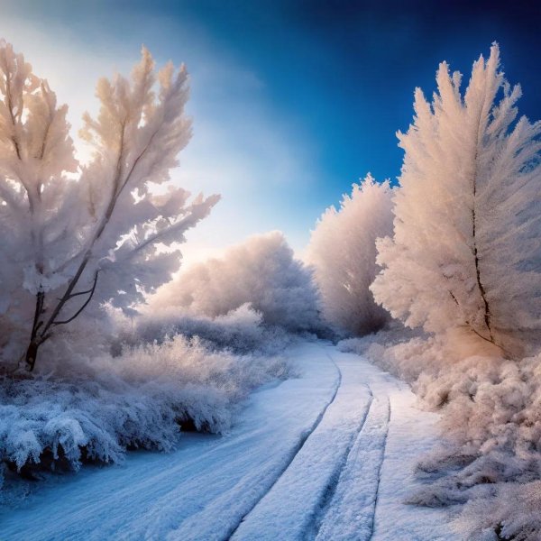 Морозная зима