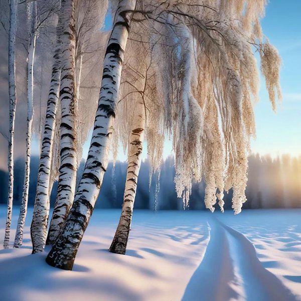 Морозная зима