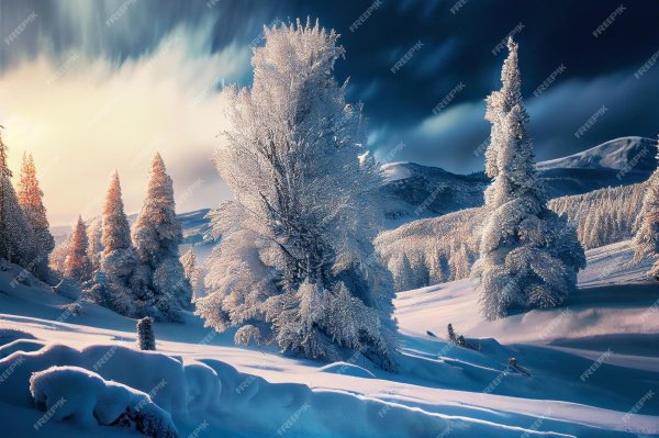 Морозная зима