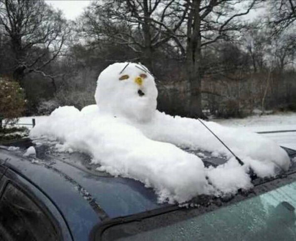 Зима смешные