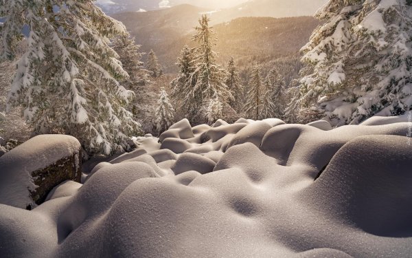 Зима сугробы