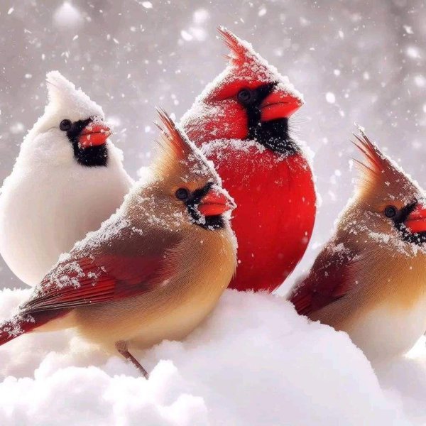 Зима и птицы