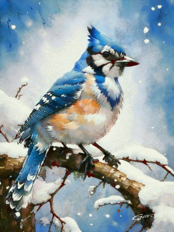 Зима и птицы