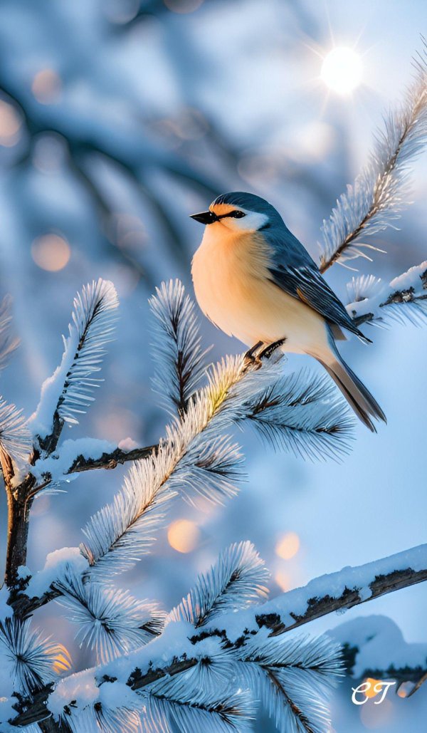 Зима и птицы