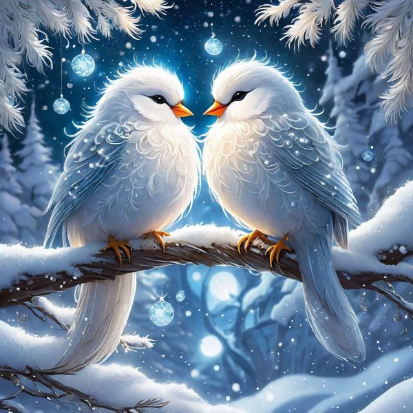 Зима и птицы