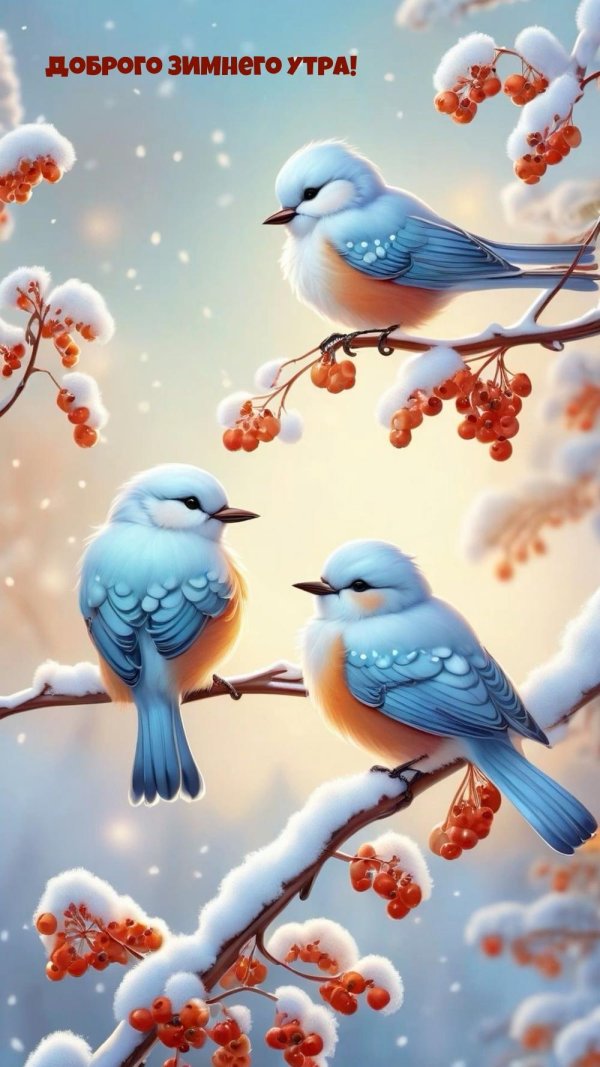 Зима и птицы