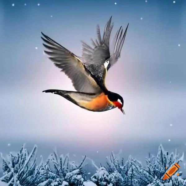 Зима и птицы