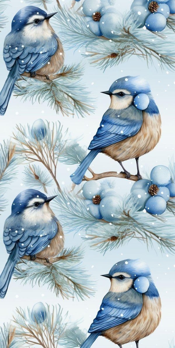 Зима и птицы