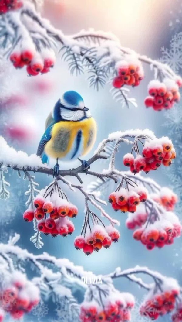 Зима и птицы