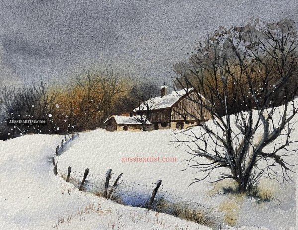 Зима пейзажи животные