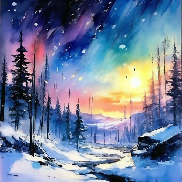 Зима пейзажи животные