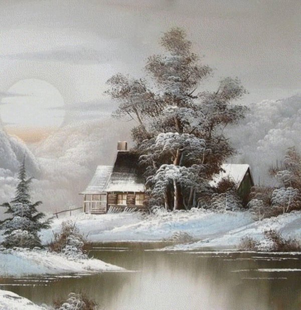 Зима пейзажи животные