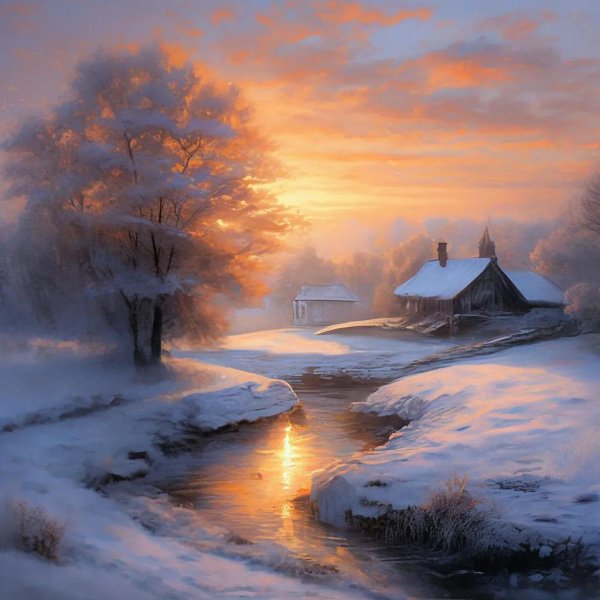 Зима пейзажи животные