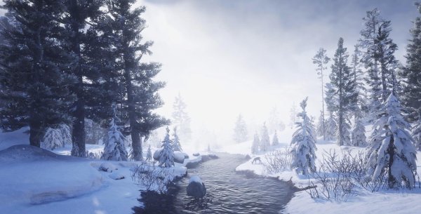 Зима пейзажи животные