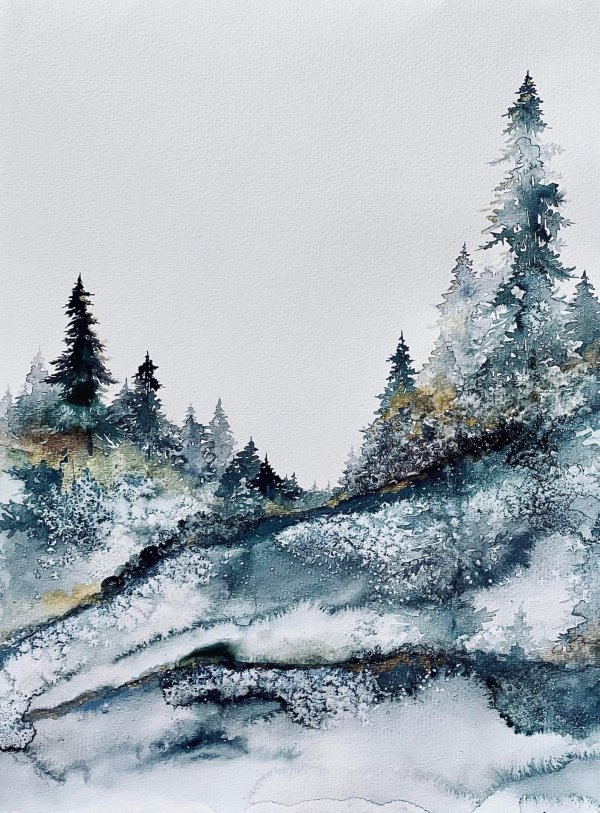 Зима пейзажи животные