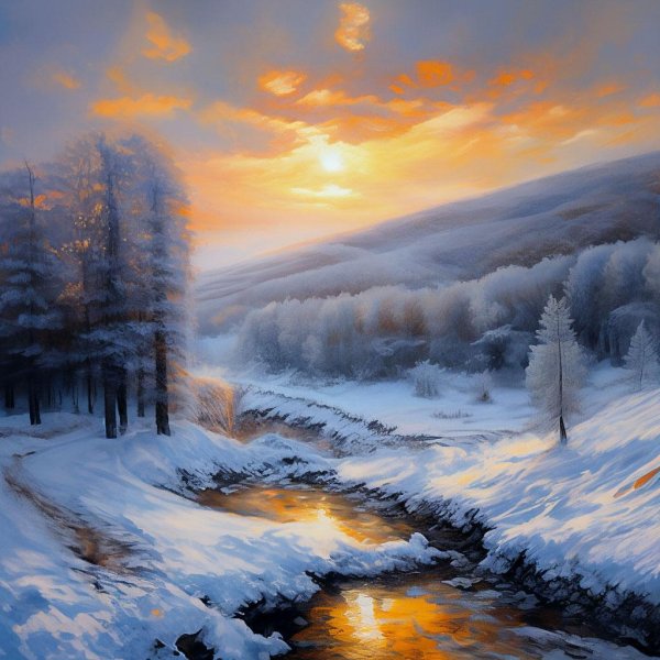 Зима пейзажи животные