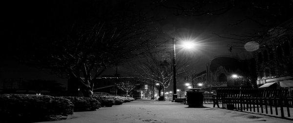 Зима черно белые