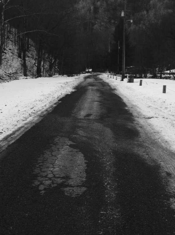 Зима черно белые