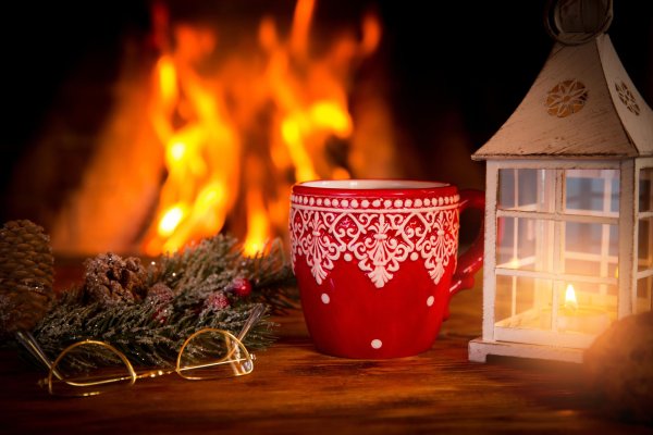 Вечер зима уют