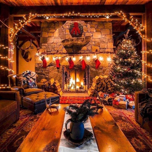 Вечер зима уют