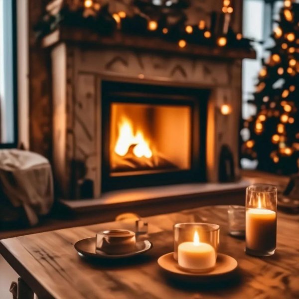 Вечер зима уют