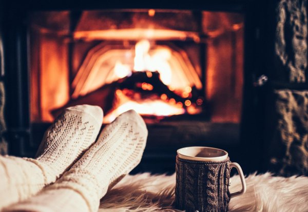 Вечер зима уют