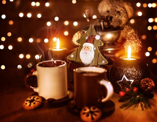 Вечер зима уют