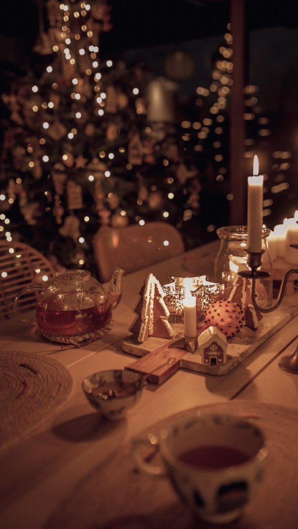 Вечер зима уют