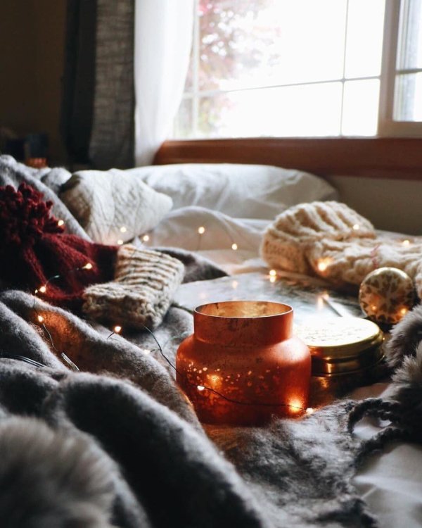 Вечер зима уют