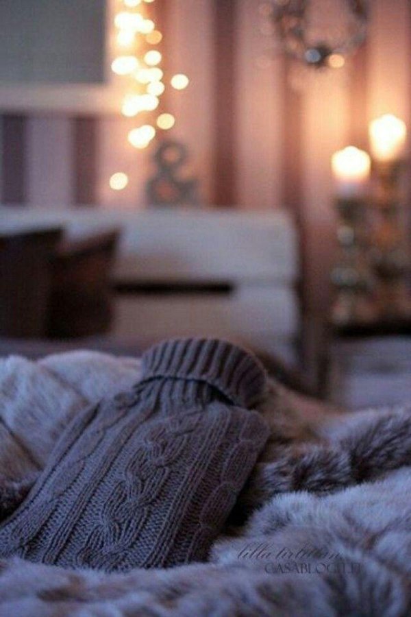 Вечер зима уют