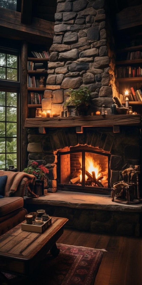 Вечер зима уют