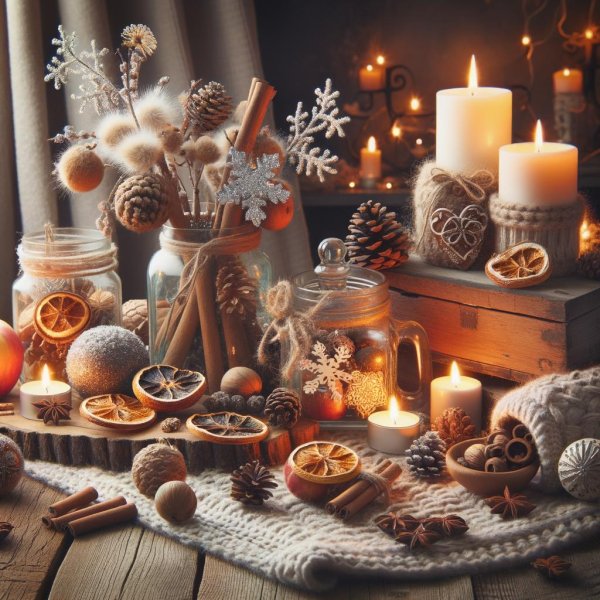 Вечер зима уют