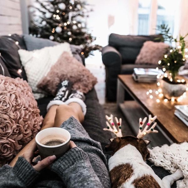 Вечер зима уют