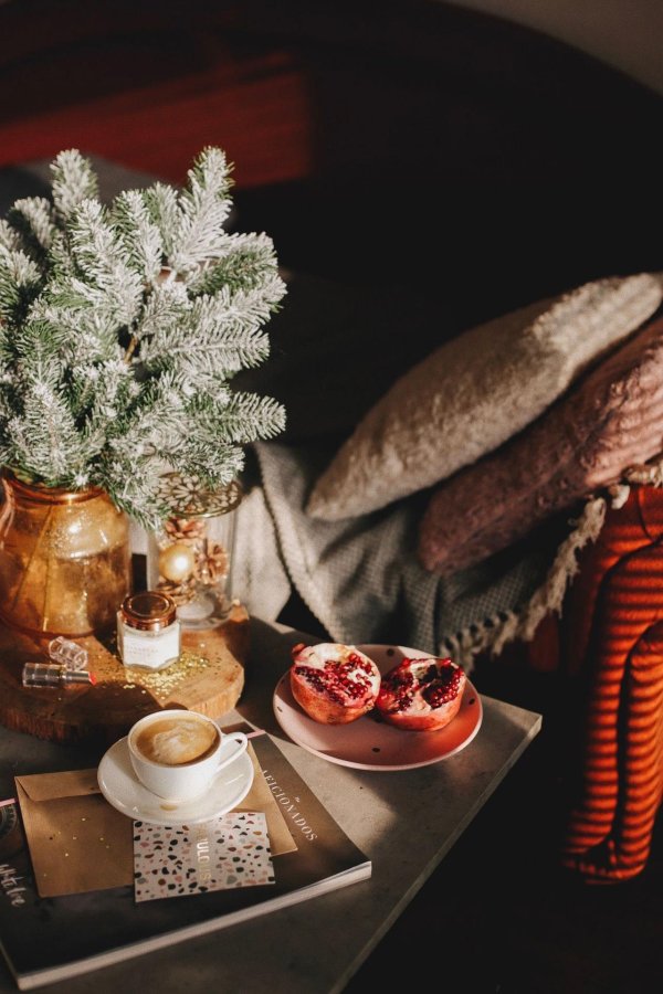 Вечер зима уют