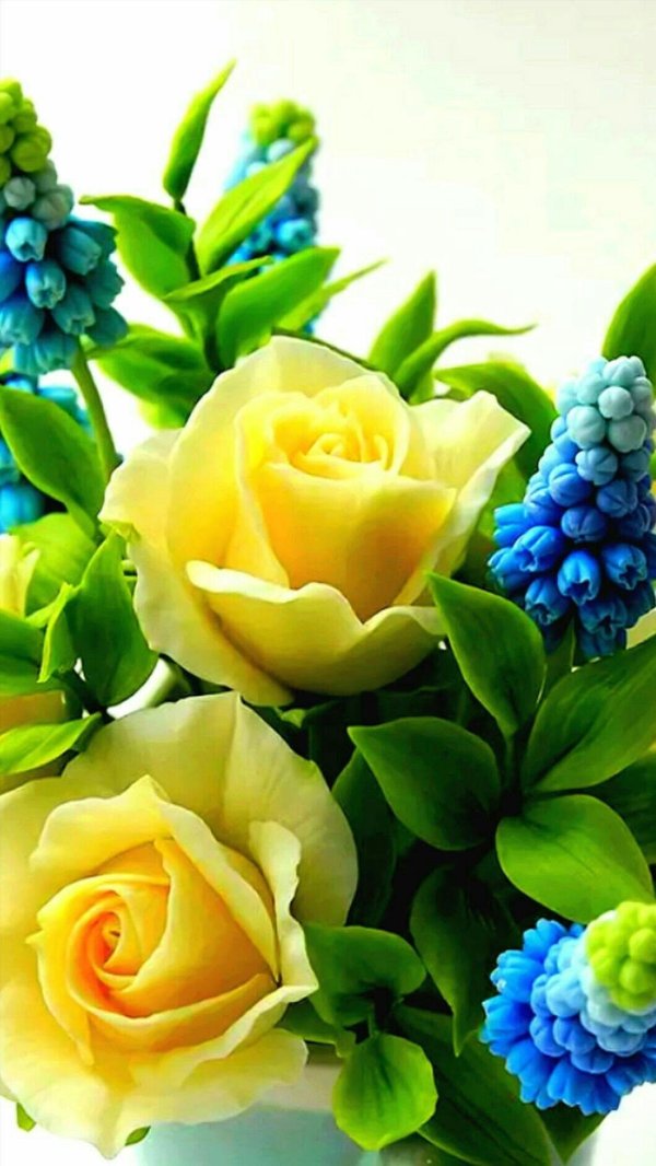 цветок из полимерной глины