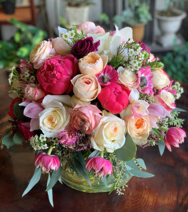 ранункулюс и пионовидная роза