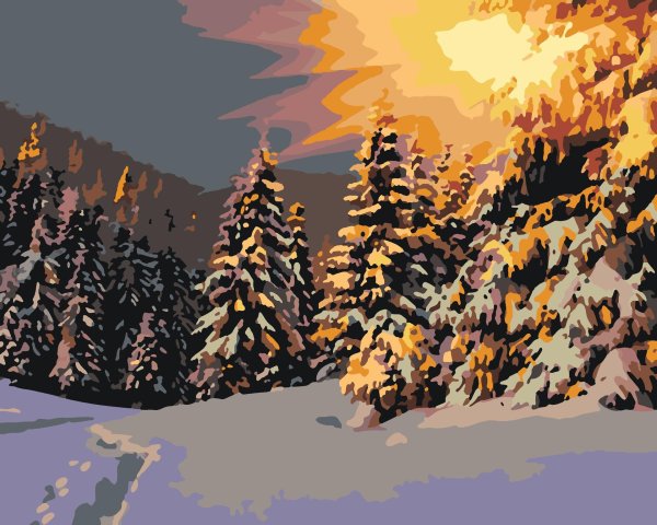 Зима пейзажи солнце