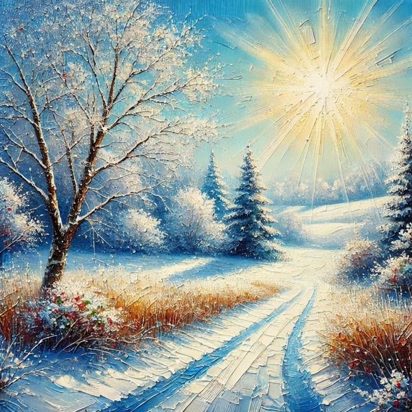 Зима пейзажи солнце