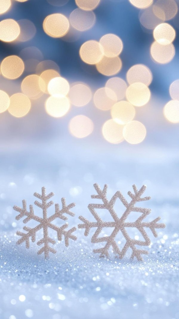 На рабочий стол зима снежинки