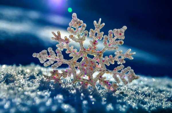 На рабочий стол зима снежинки