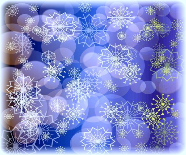 На рабочий стол зима снежинки