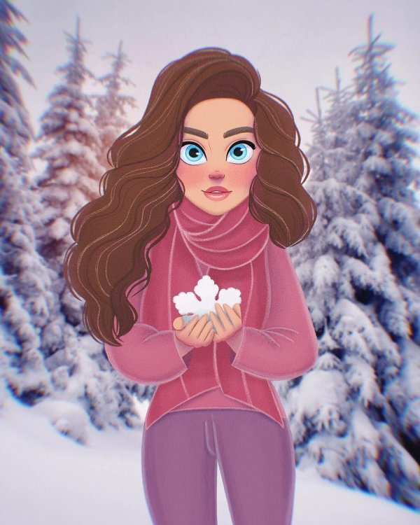 Мультяшная зима