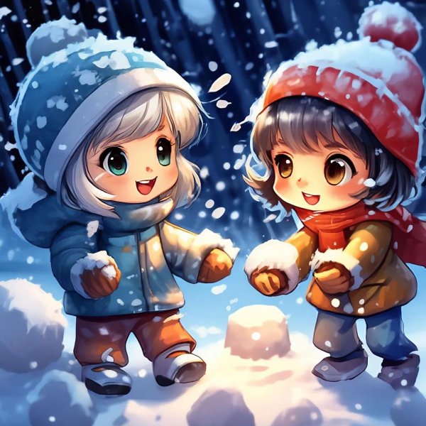 Мультяшная зима