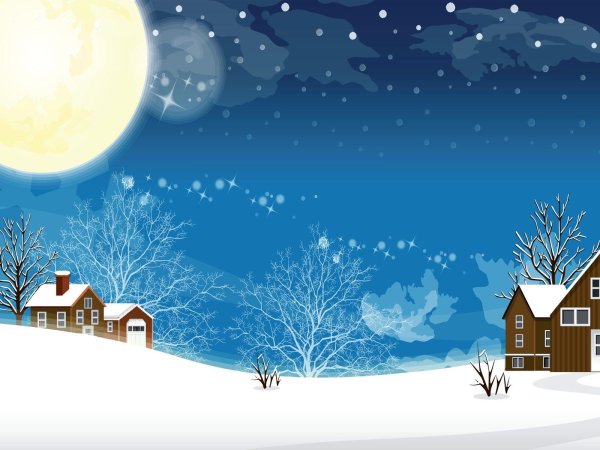 Мультяшная зима