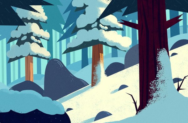 Мультяшная зима