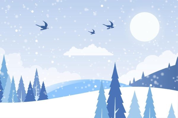 Мультяшная зима