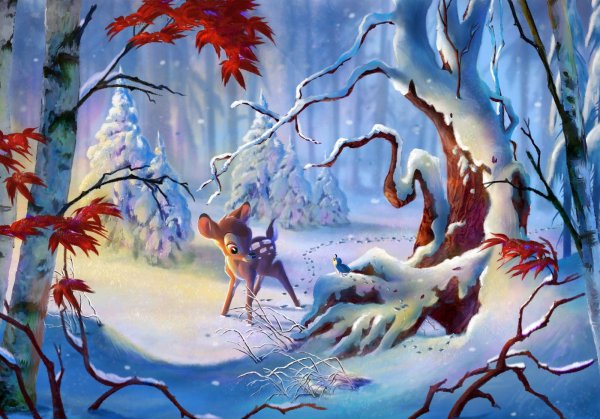 Мультяшная зима