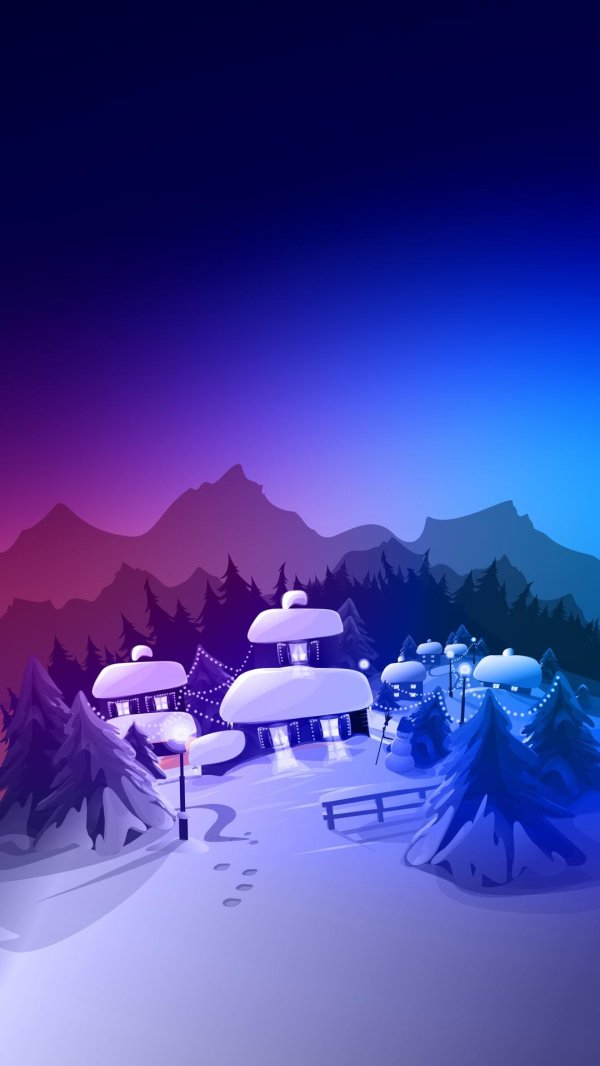 Мультяшная зима