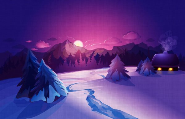 Мультяшная зима