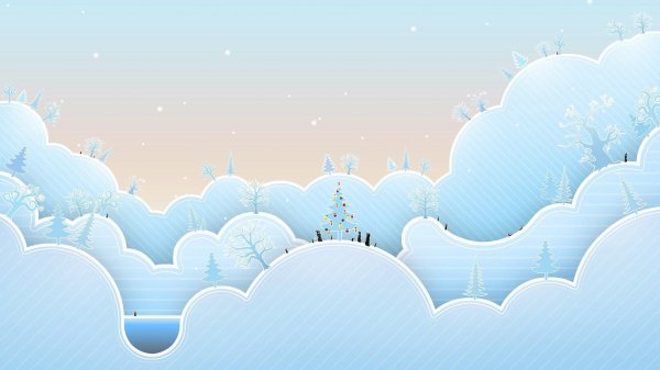 Мультяшная зима